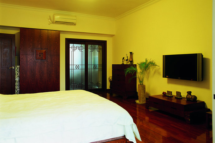 中式风格公寓卧室装修效果图