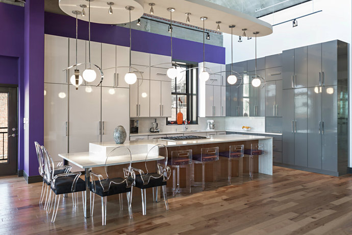 低调奢华怀旧混搭风格公寓厨房装修效果图2014图片