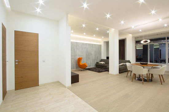 灯光幻变空间 120平现代LOFT公寓设计
