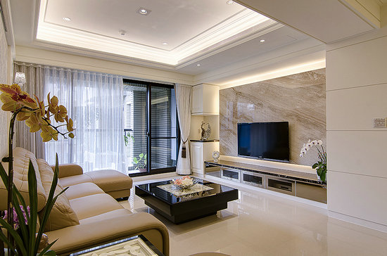 客厅现代设计 四居室装修效果图