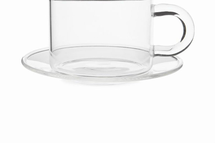Transparent Glass Breakfast Cup