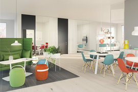 北欧风格餐厅沙发概念设计