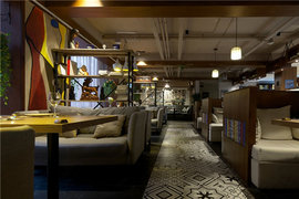 800平美式工业风格咖啡厅图片欣赏