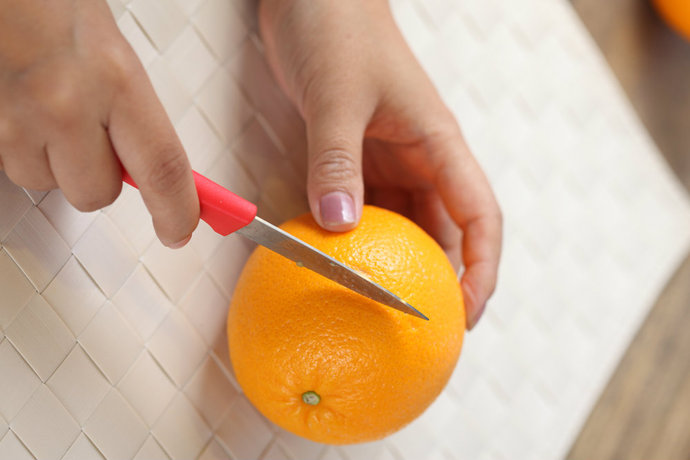 自然甜美甜橙糖果盅DIY步骤图
