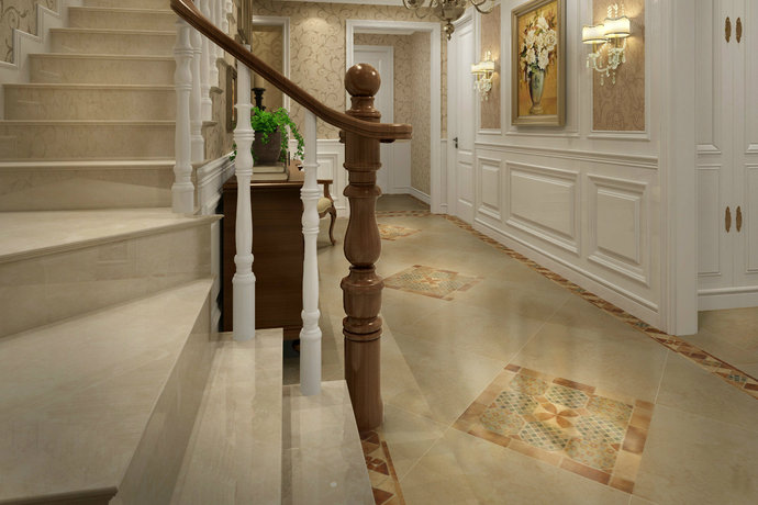 新古典现代欧式风格大户型公寓楼梯间设计图赏