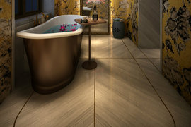 现代东南亚风格小户型卫浴间装修效果图