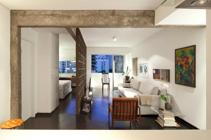 新古典风格公寓客厅隔断设计图赏