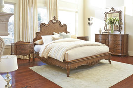 复古风木质家具卧室装修效果图