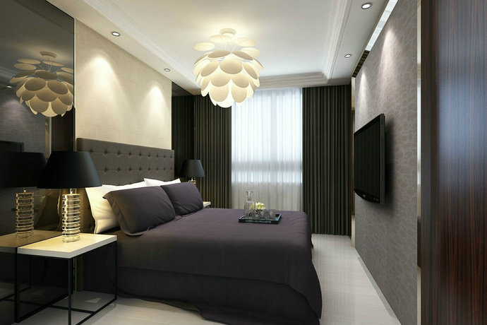 136平欧式风格大户型卧室家居装修效果图