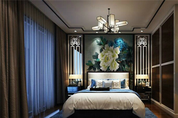 壮丽华贵中式风格卧室家居装修效果图