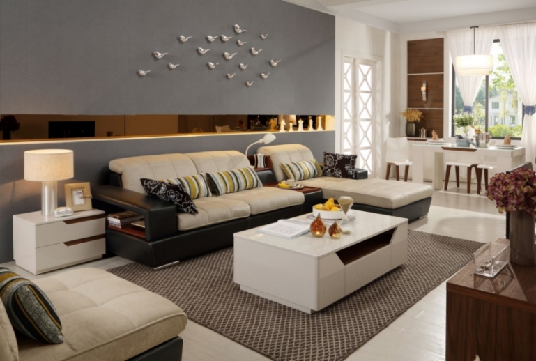 现代风格大户型客厅沙发装饰设计