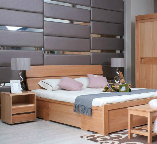 韩式田园风格卧室双人床装饰效果图