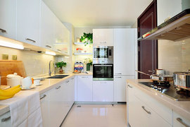 现代公寓大户型厨房装饰效果图