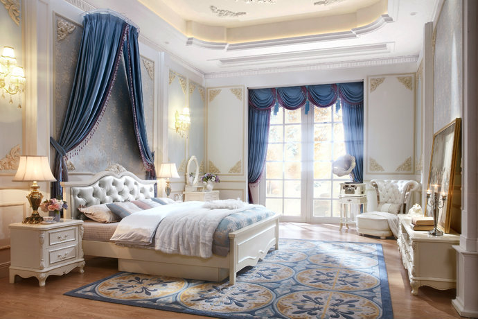 法式风格大户型卧室装饰效果图