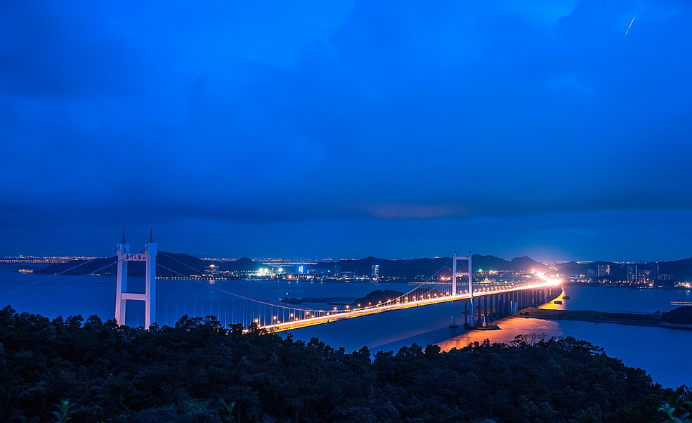虎门大桥夜景照片图片