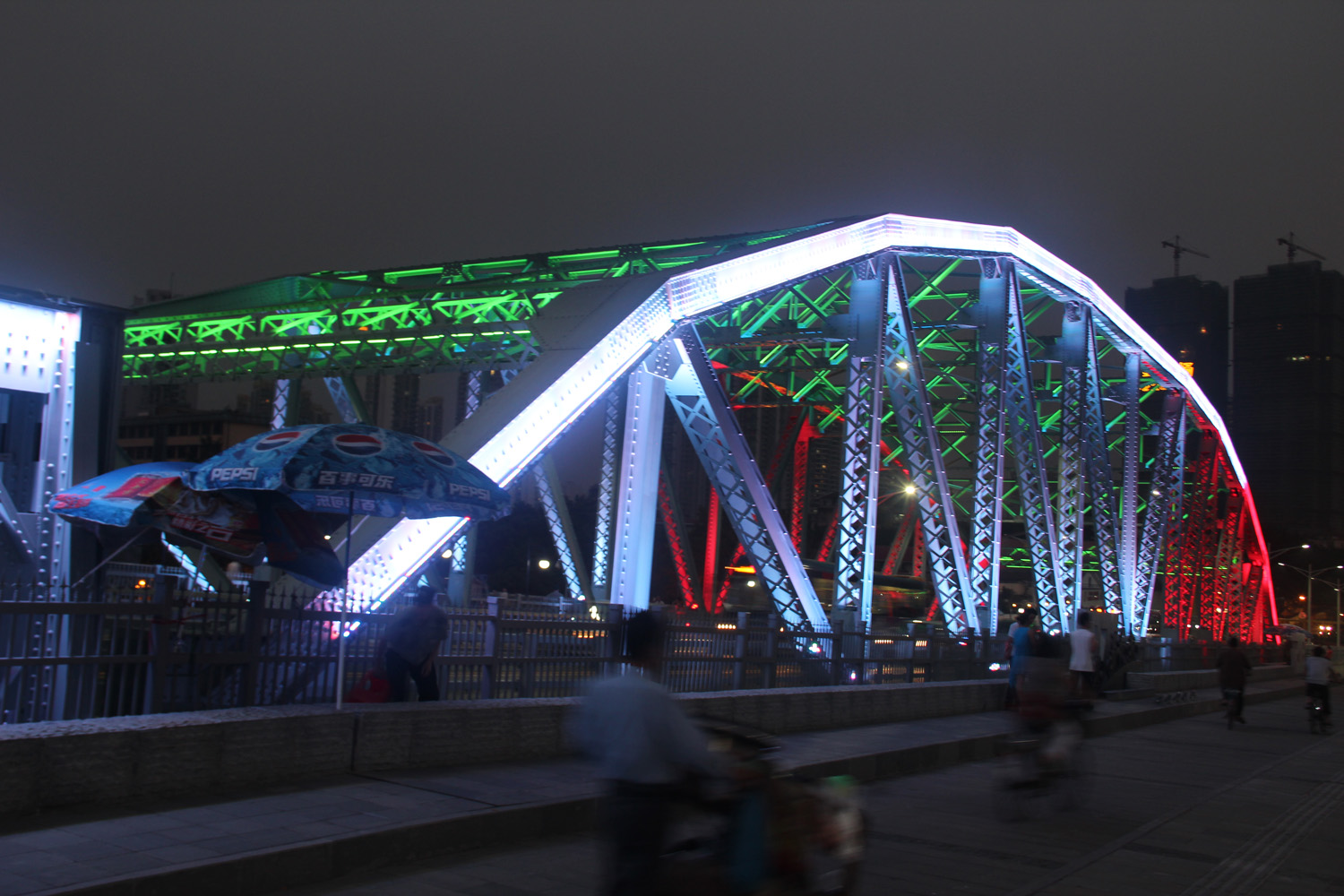 海珠桥夜景图片