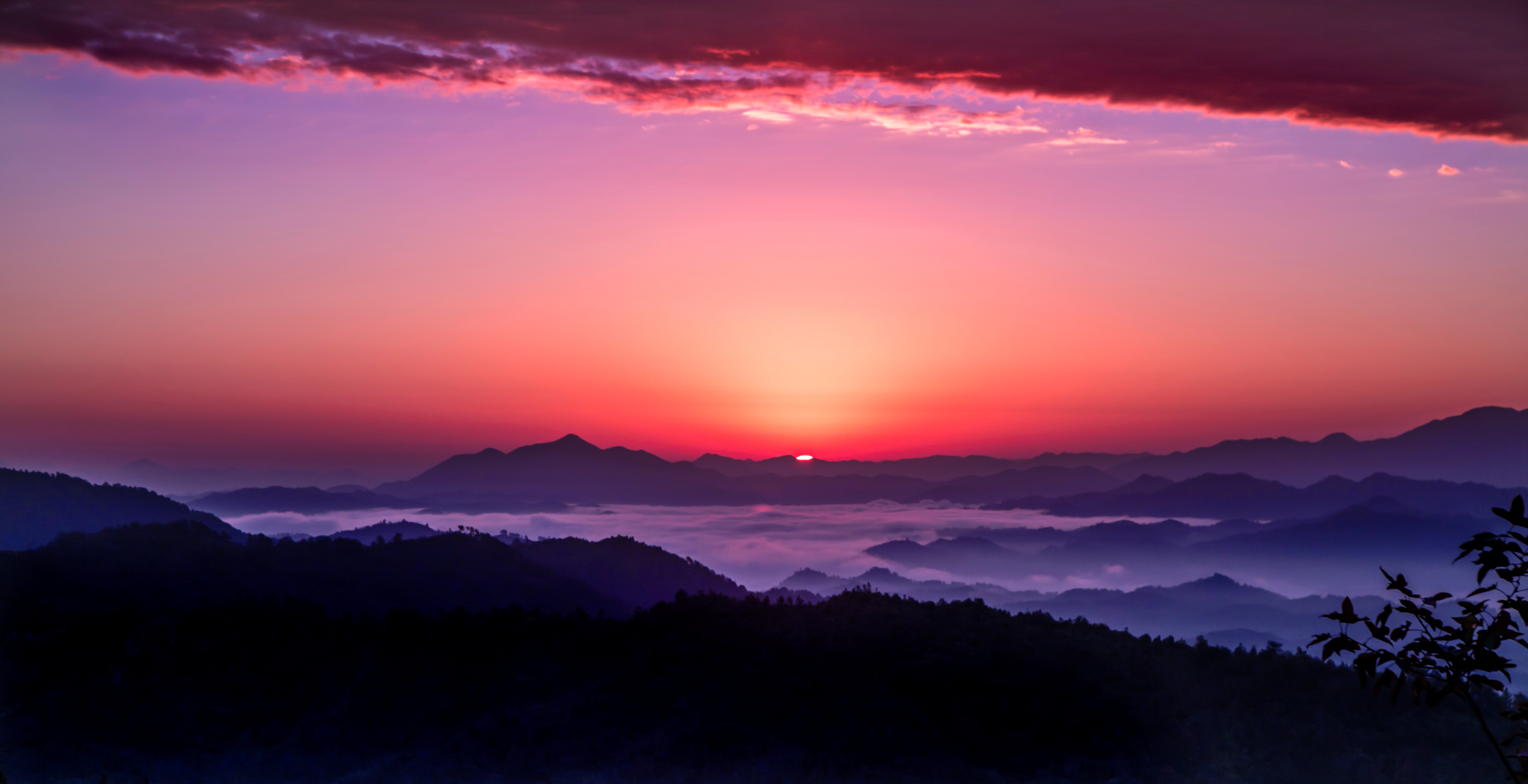 军营寨云海,日出,岁月