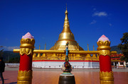 缅甸大其力市大金塔和玉佛寺