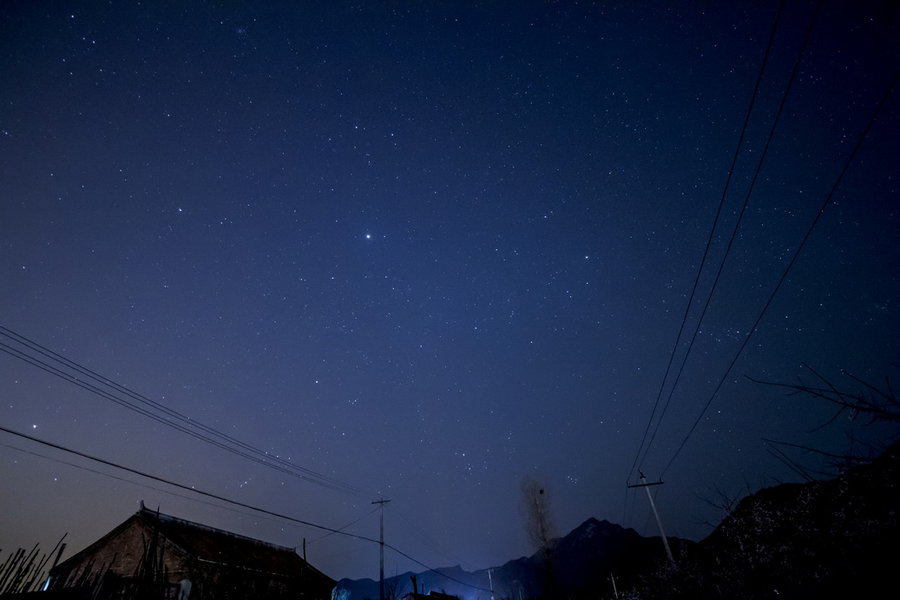 农村满天繁星的图片图片