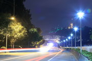 广西 梧州市 桂江一桥 桂江二路（夜景）