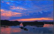 ……雨后晚霞……