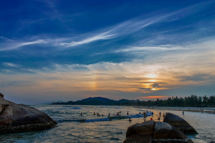 夏日海景雙月灣獅子島