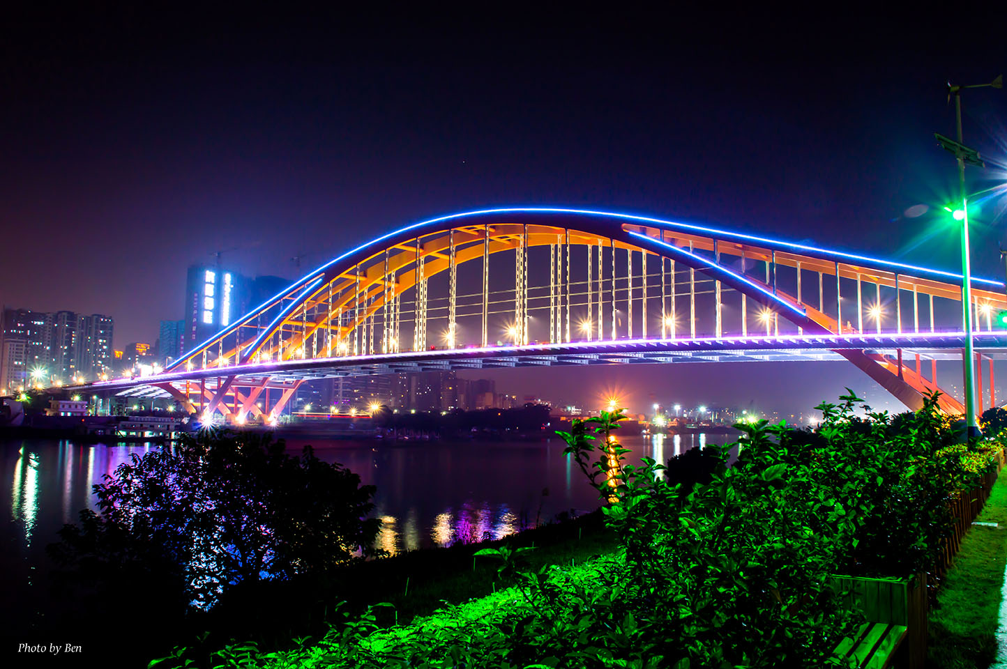 佛山东平大桥夜景图片