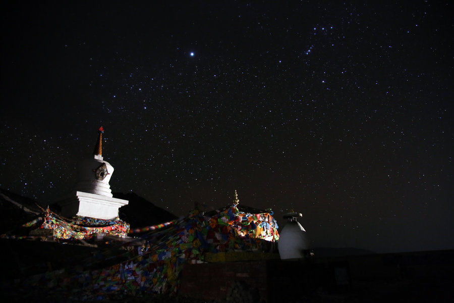 折多山的夜空