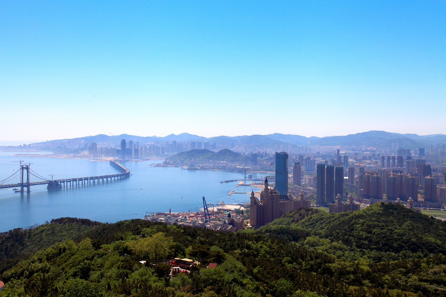 大连 莲花山观景