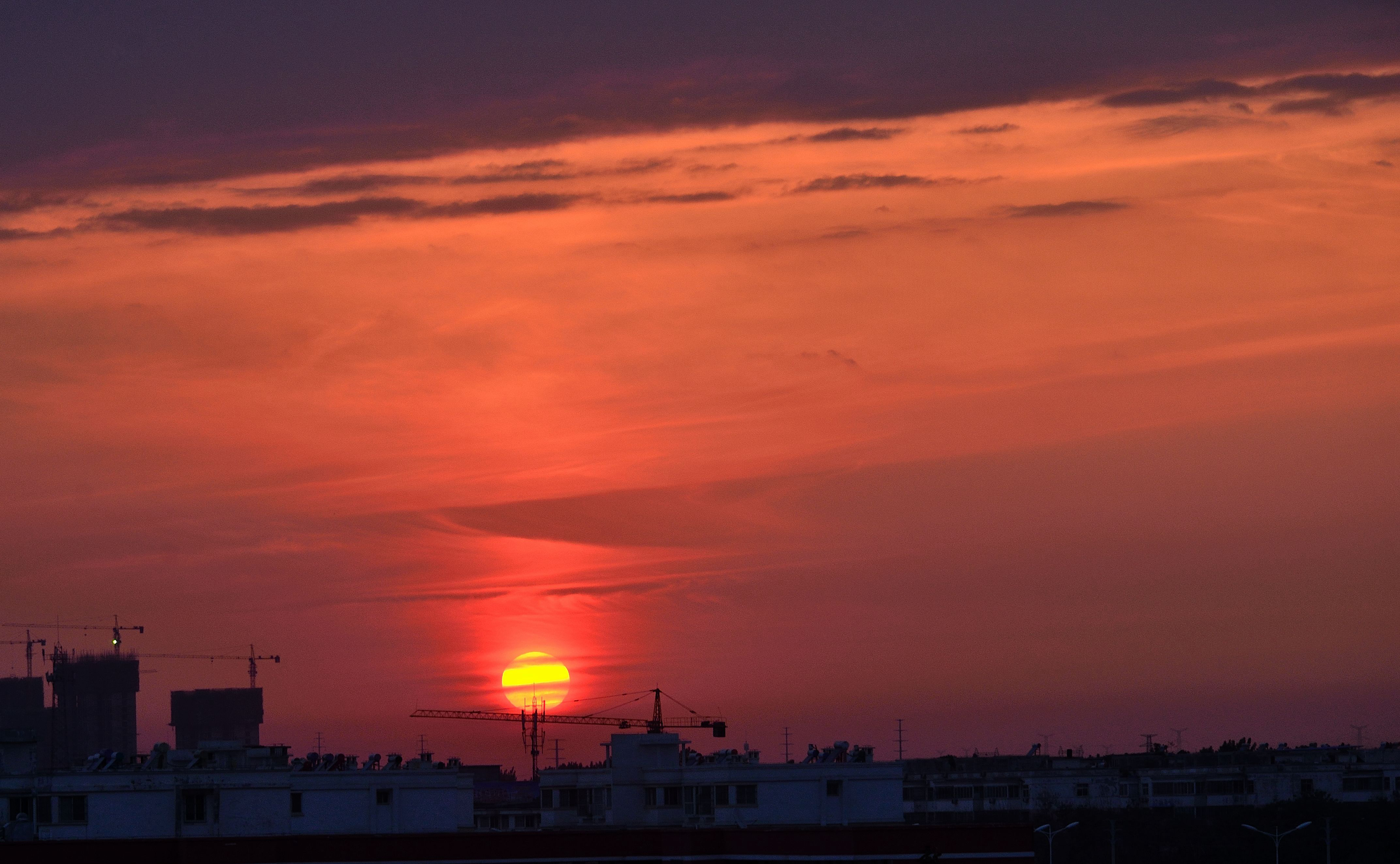 夕阳红颜色的图片图片