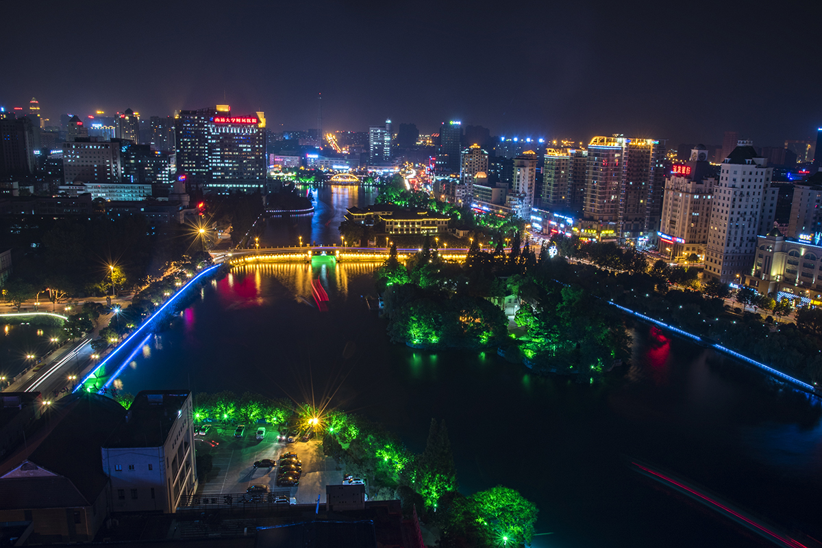 小黃浦江-南通濠河夜景