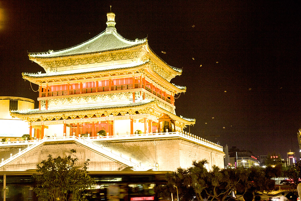 西安鐘鼓樓夜景