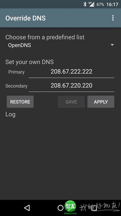 [实用工具] DNS修改利器:Override DNS(Andro