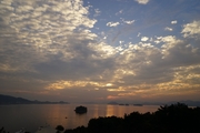 千岛湖边观日落