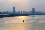 琶洲大桥日落