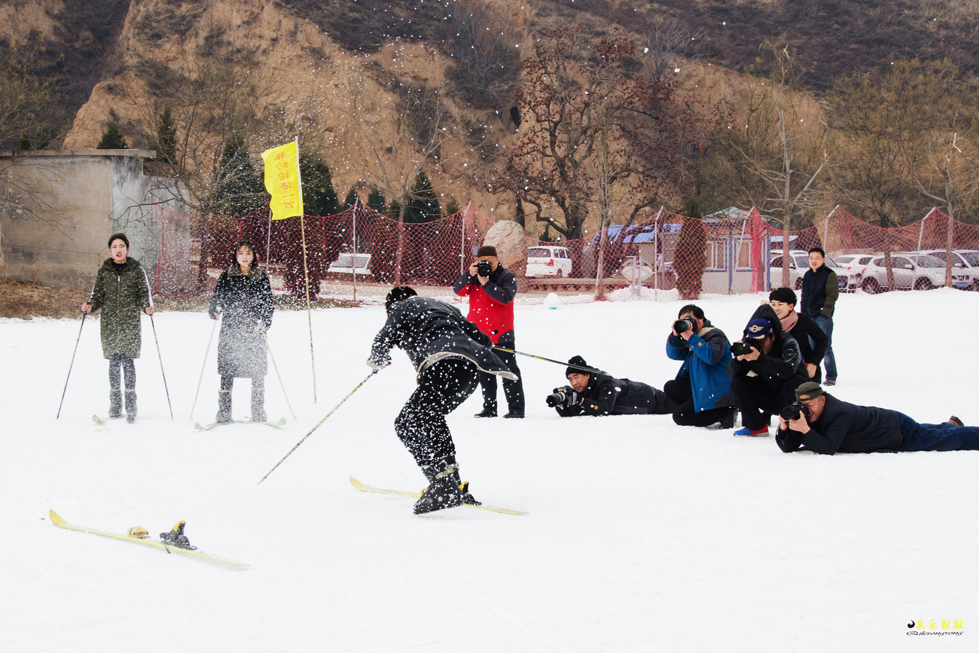 盂县生态园滑雪图片