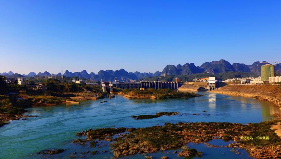 河池大化水电站图片