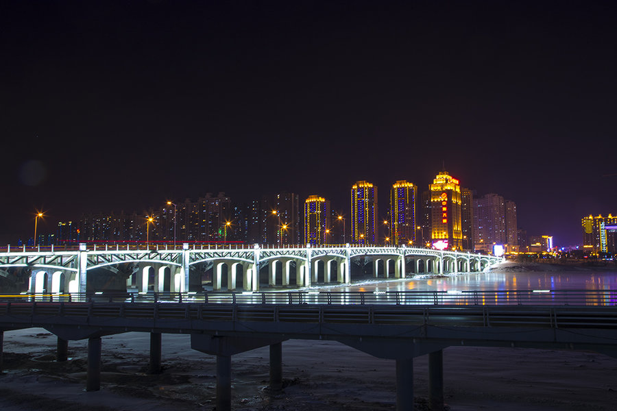 吉林市冬天夜景图片图片