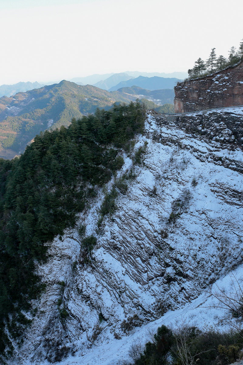 残雪风景图图片