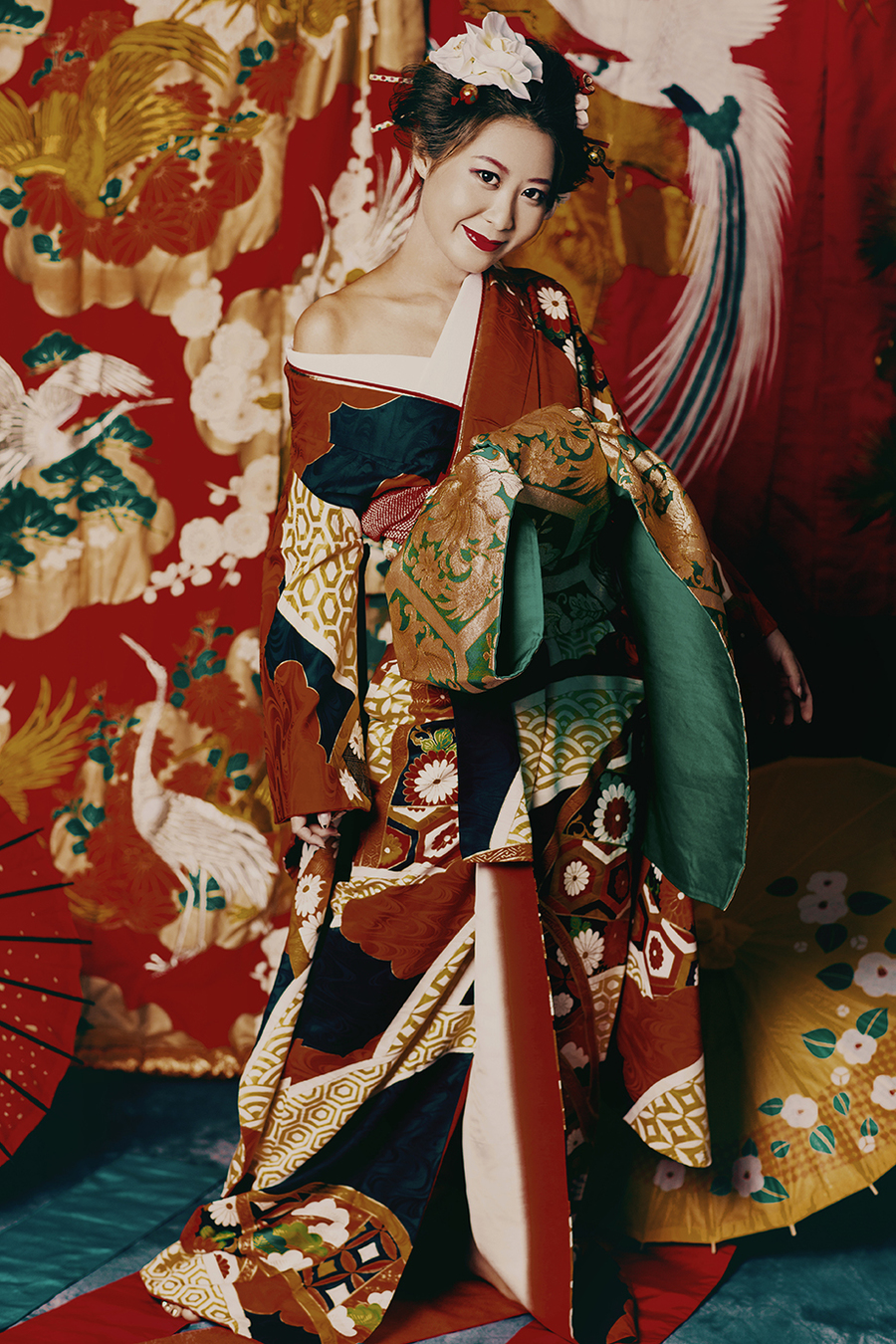 日本花魁豪华服饰图片