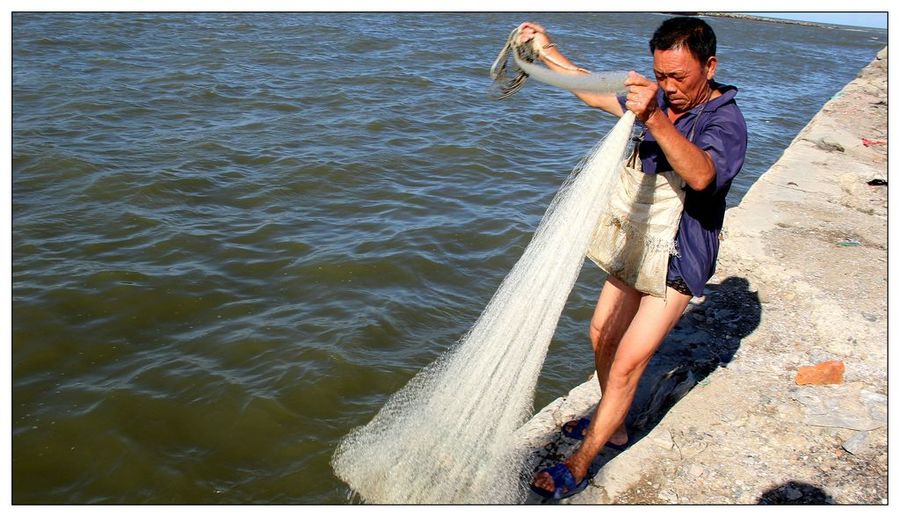 出海的·打鱼的·垂钓的——昌黎县大浦河入海处实拍