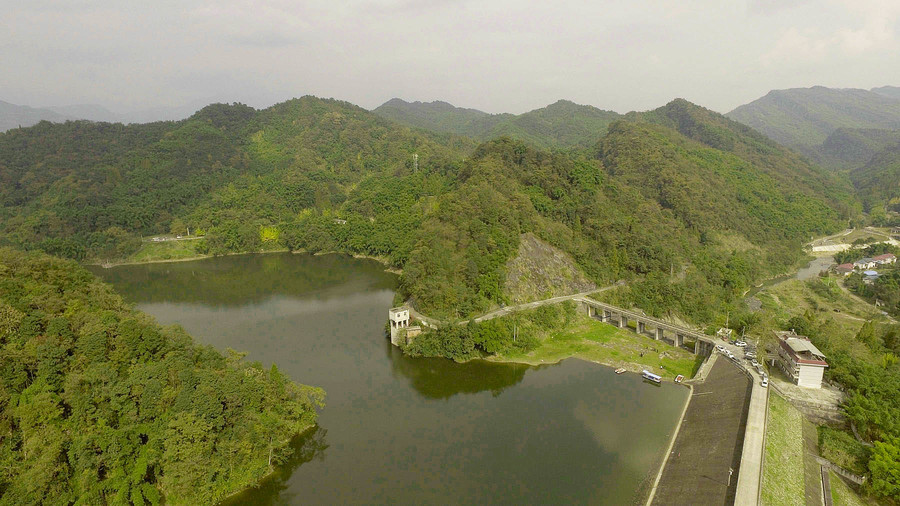 丽水莲湖水库坝址图片