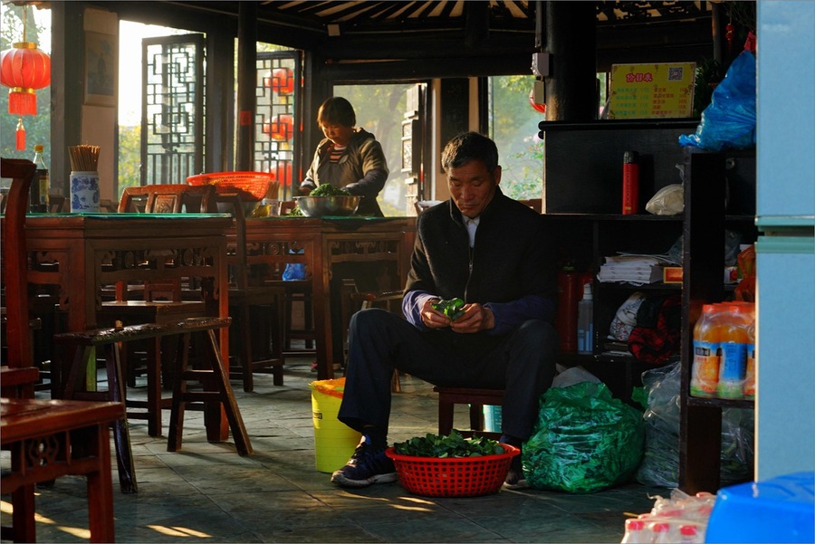 甪直古镇达圣路图片