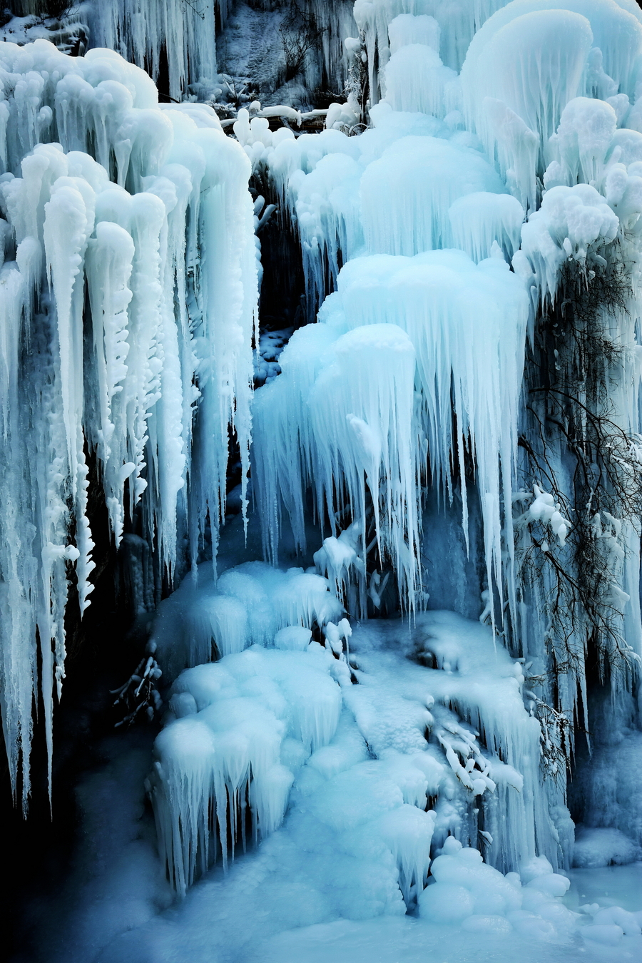 神龙峡冰瀑图片