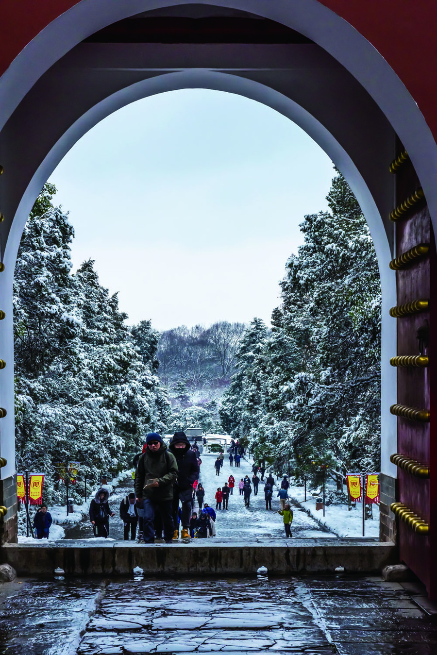 孝感雪景图片