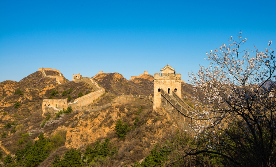 金山岭长城图片全景图片