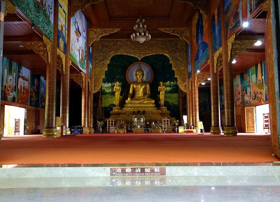 南传佛教寺庙图片