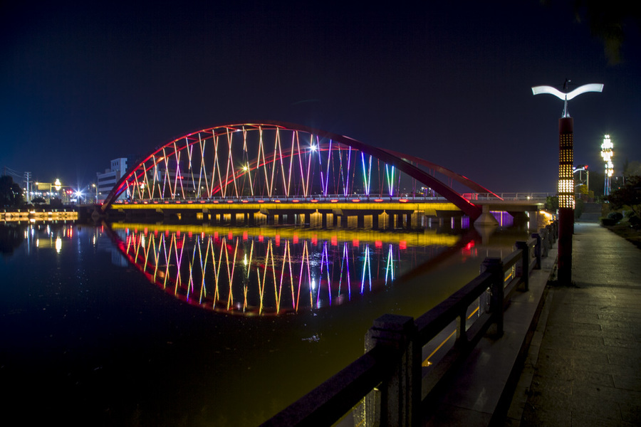 沂河夜景