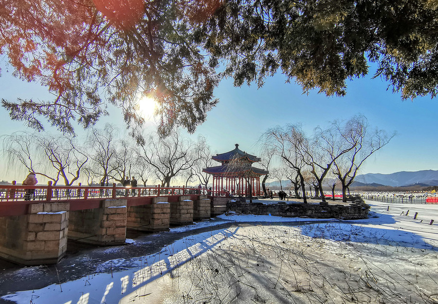 邂逅颐和园冬日景观图片