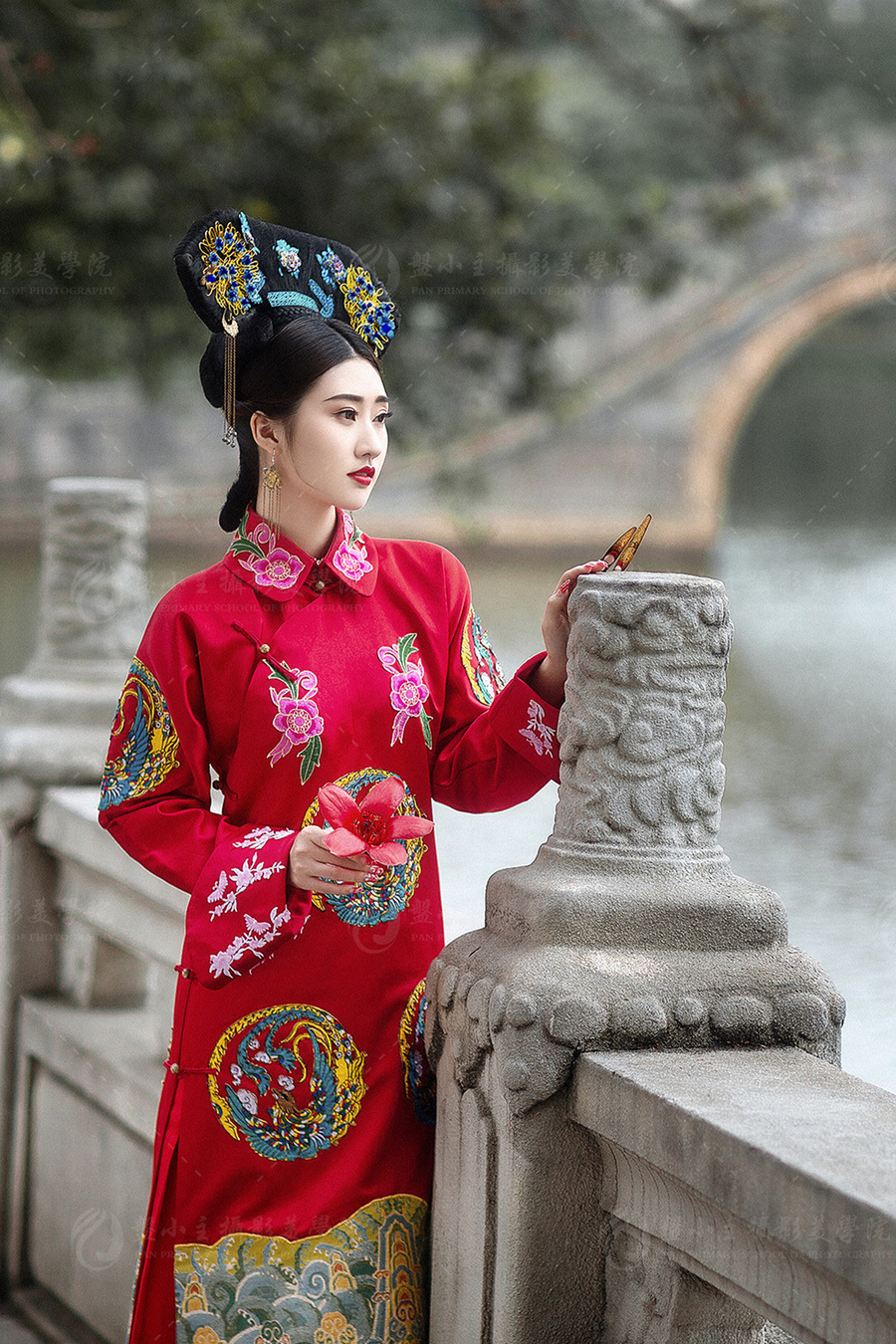 清朝女子公服图片